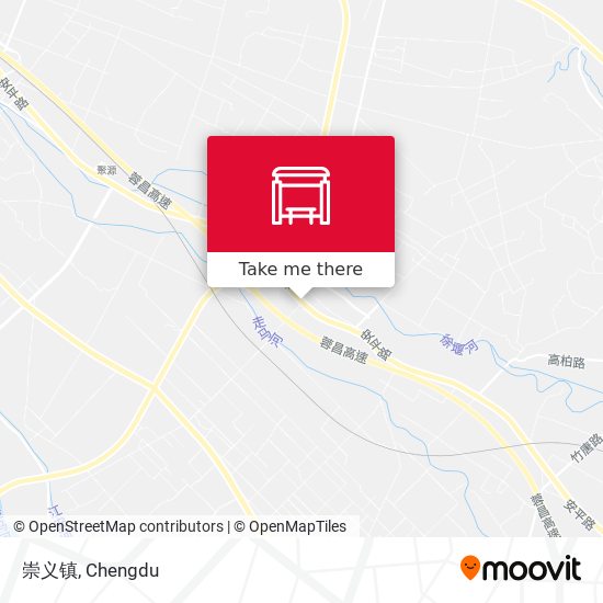 崇义镇 map