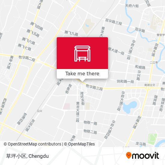 草坪小区 map