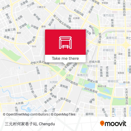 三元村何家巷子站 map