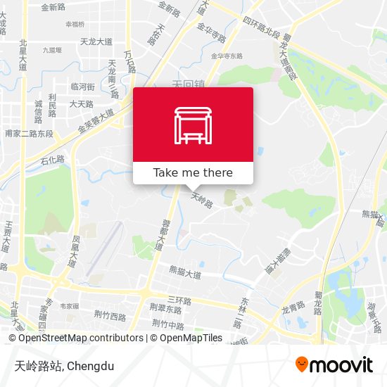 天岭路站 map