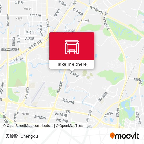 天岭路 map