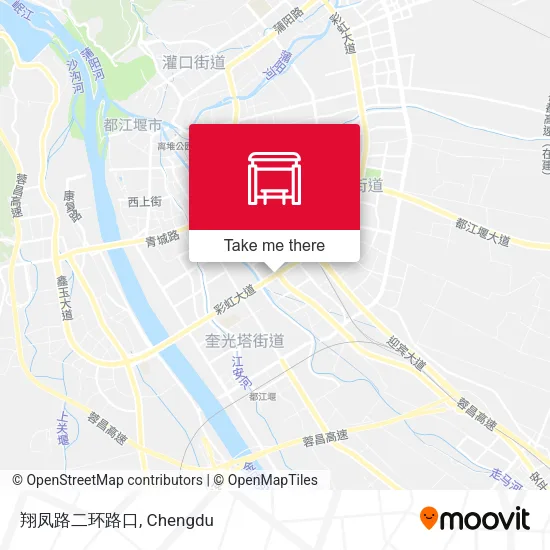 翔凤路二环路口 map