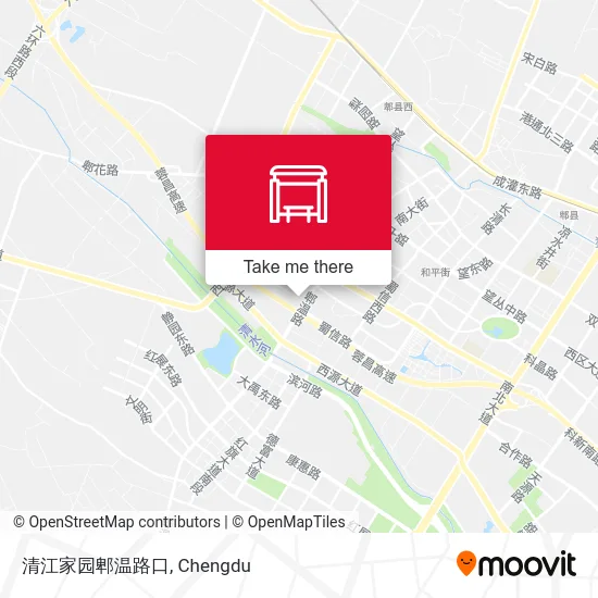 清江家园郫温路口 map