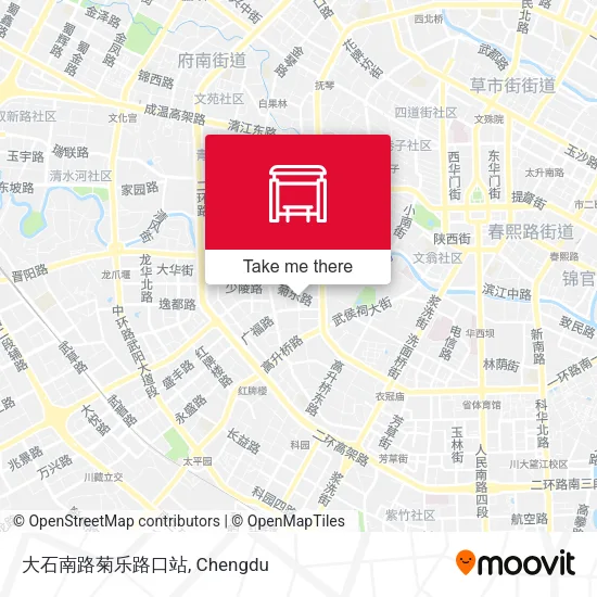 大石南路菊乐路口站 map