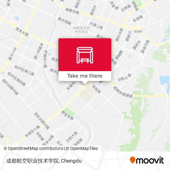 成都航空职业技术学院 map