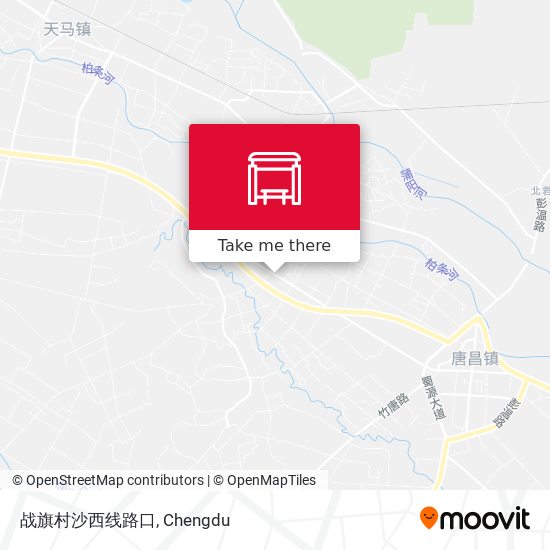 战旗村沙西线路口 map