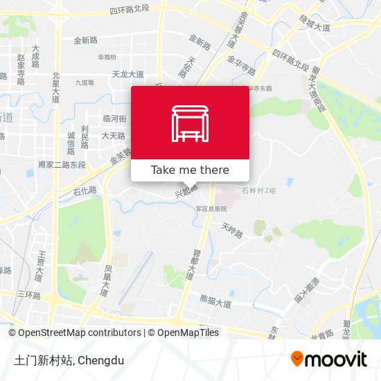 土门新村站 map