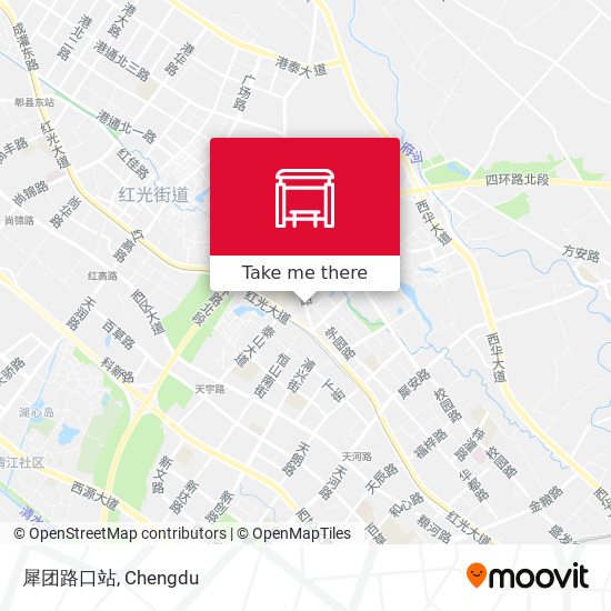 犀团路口站 map