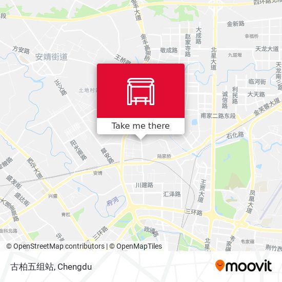 古柏五组站 map