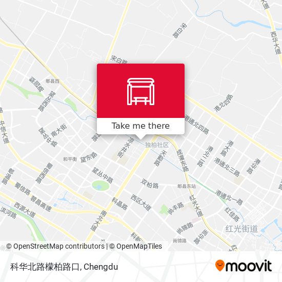 科华北路檬柏路口 map