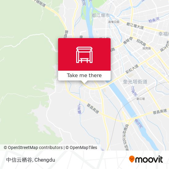 中信云栖谷 map