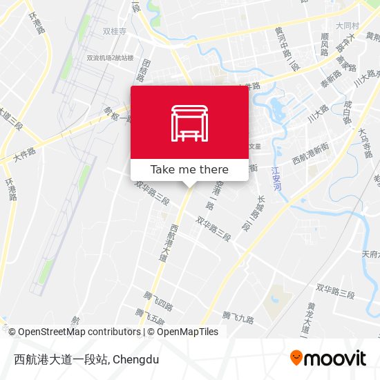 西航港大道一段站 map