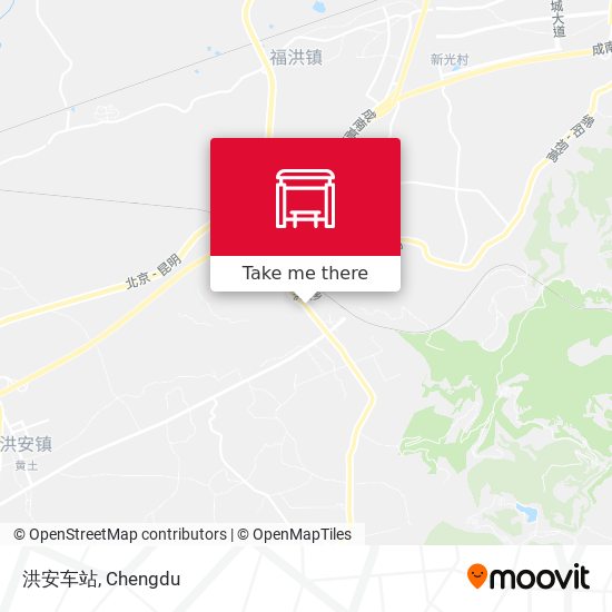 洪安车站 map