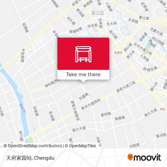 天府家园站 map