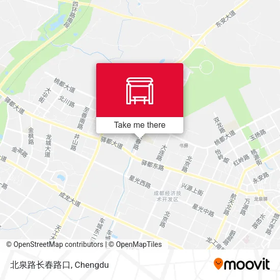 北泉路长春路口 map