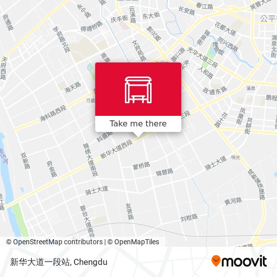 新华大道一段站 map