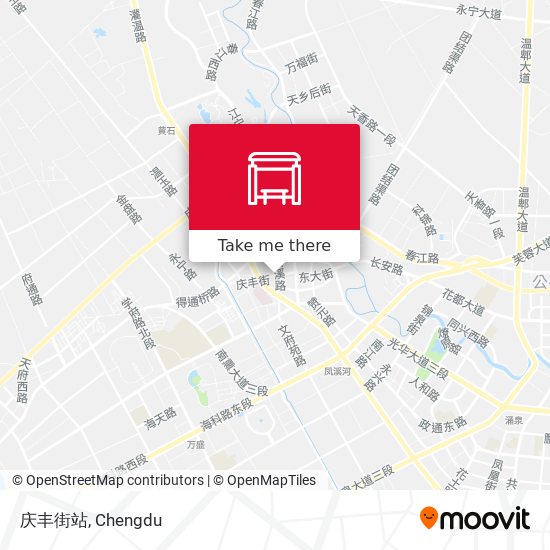 庆丰街站 map