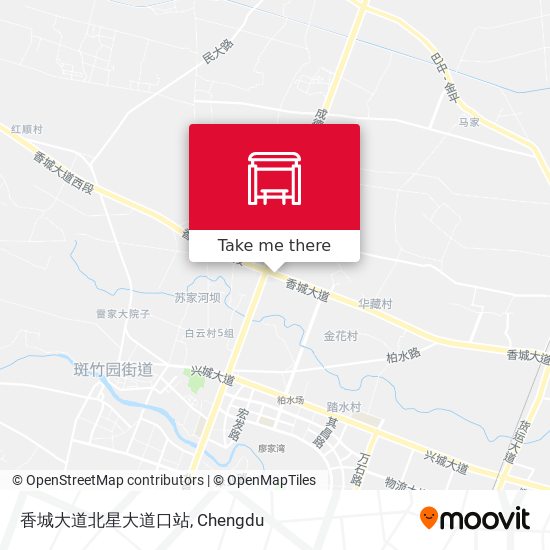 香城大道北星大道口站 map