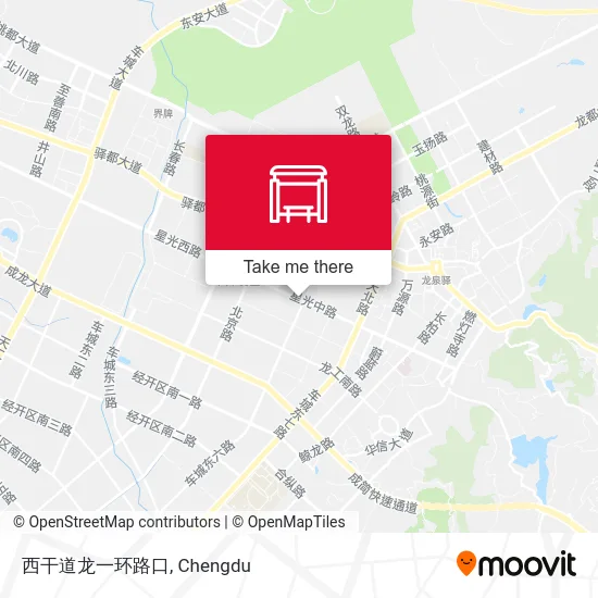 西干道龙一环路口 map