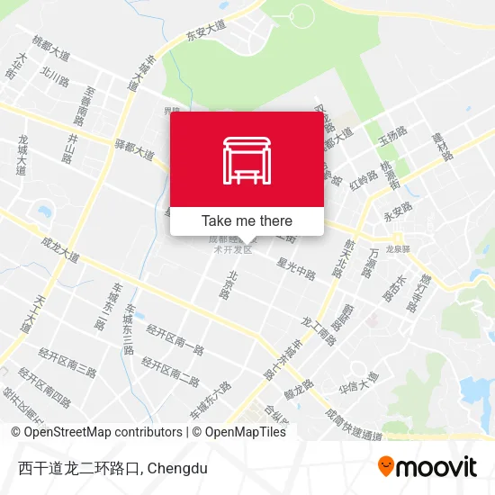 西干道龙二环路口 map