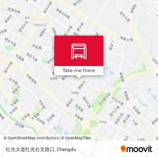 红光大道红光右支路口 map