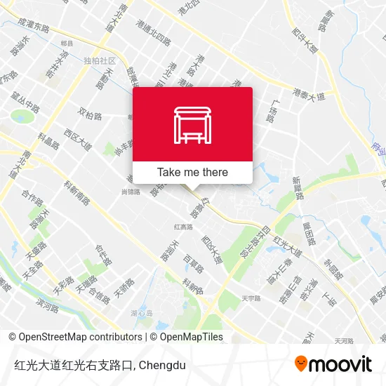 红光大道红光右支路口 map