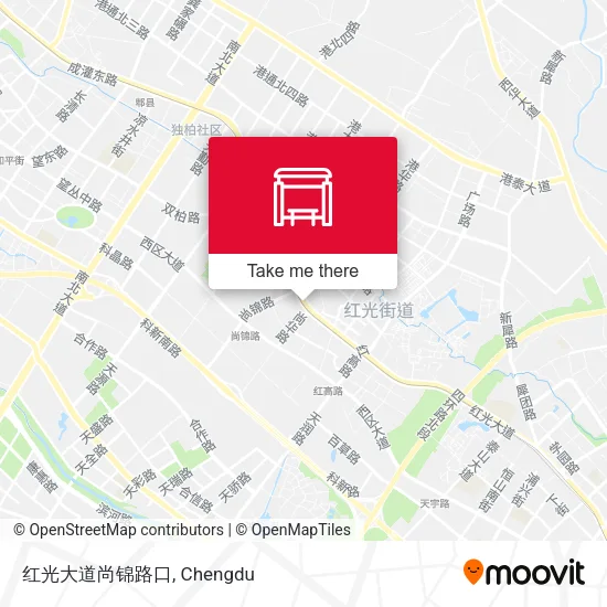 红光大道尚锦路口 map