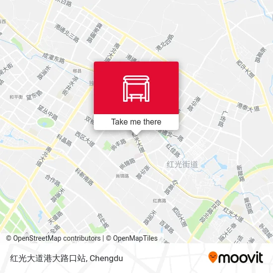 红光大道港大路口站 map
