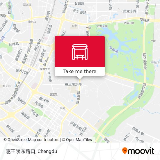 惠王陵东路口 map