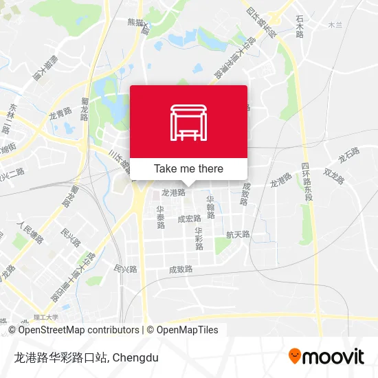 龙港路华彩路口站 map