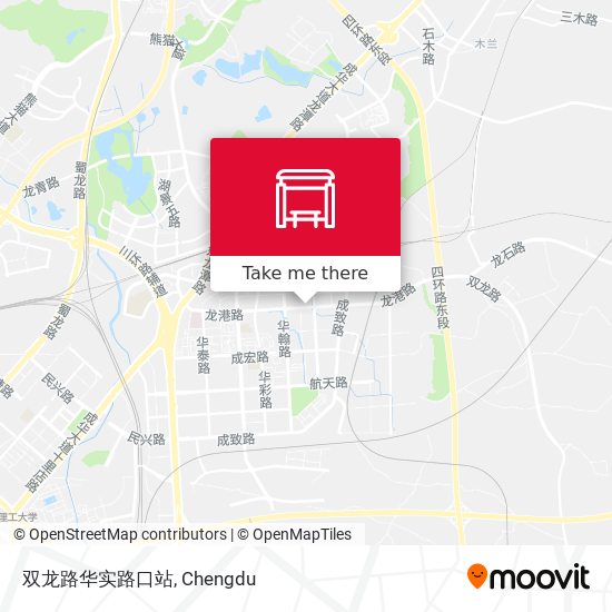 双龙路华实路口站 map