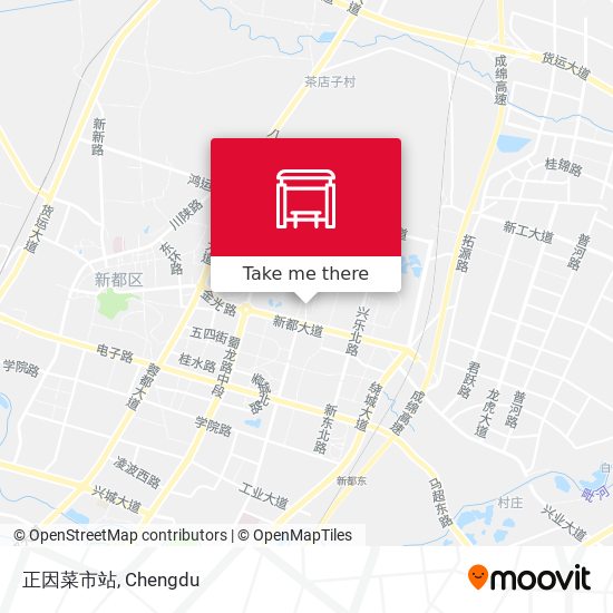 正因菜市站 map