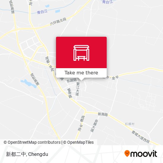 新都二中 map