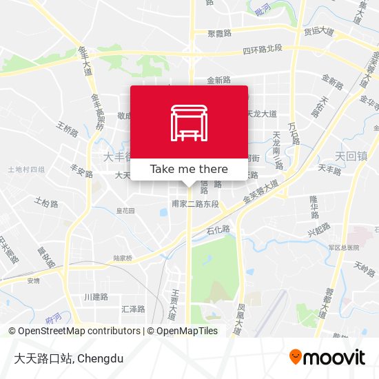 大天路口站 map