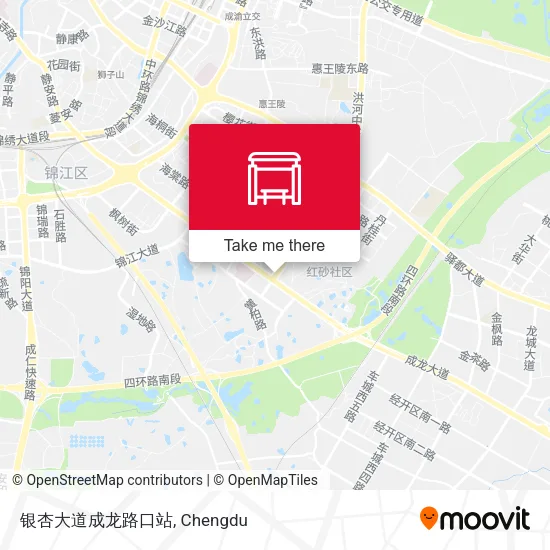 银杏大道成龙路口站 map