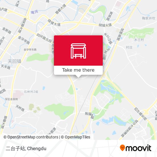 二台子站 map