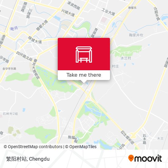 繁阳村站 map