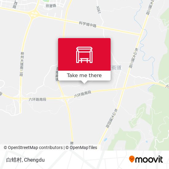 白蜡村 map