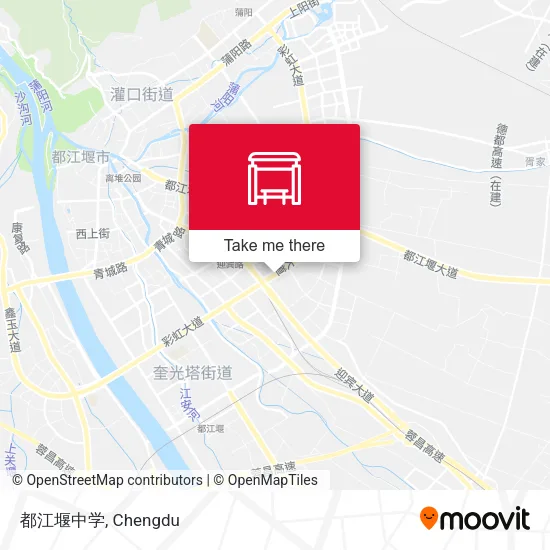 都江堰中学 map