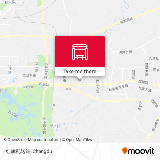 红旗配送站 map