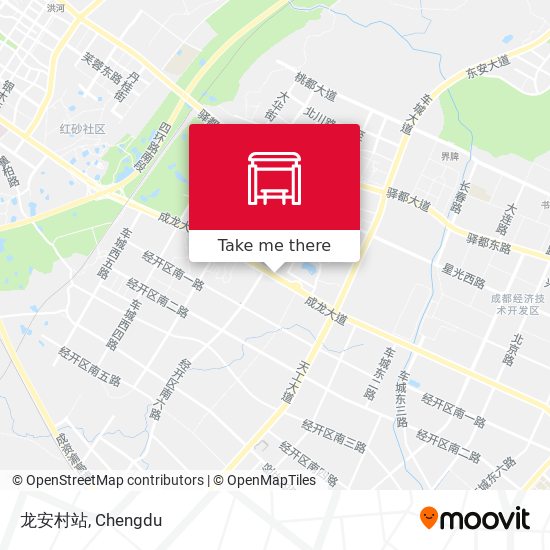 龙安村站 map