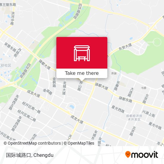 国际城路口 map
