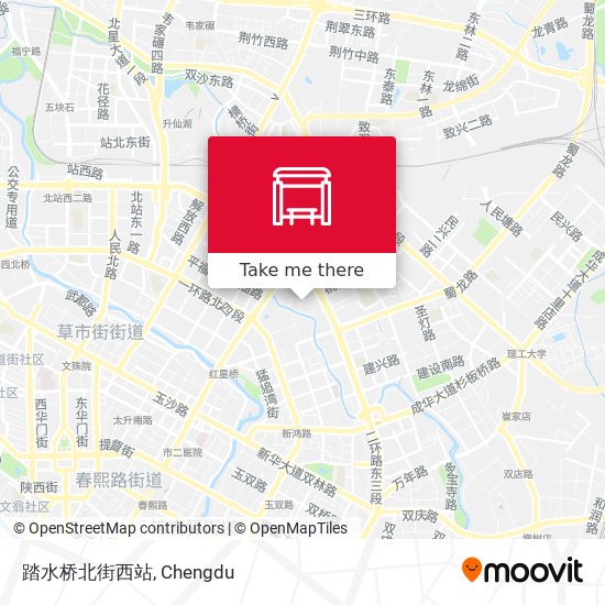 踏水桥北街西站 map