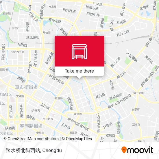踏水桥北街西站 map
