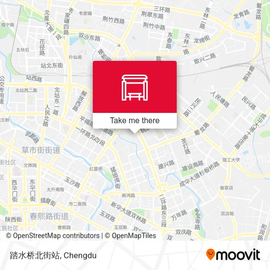 踏水桥北街站 map