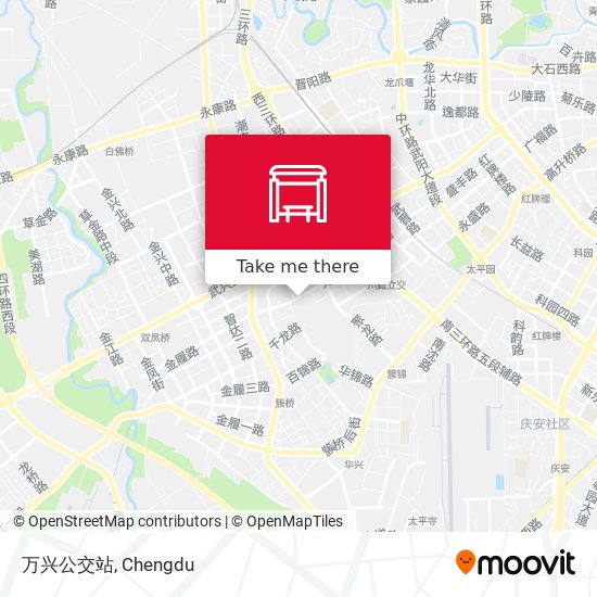 万兴公交站 map