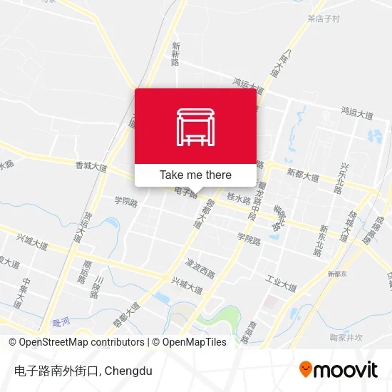 电子路南外街口 map
