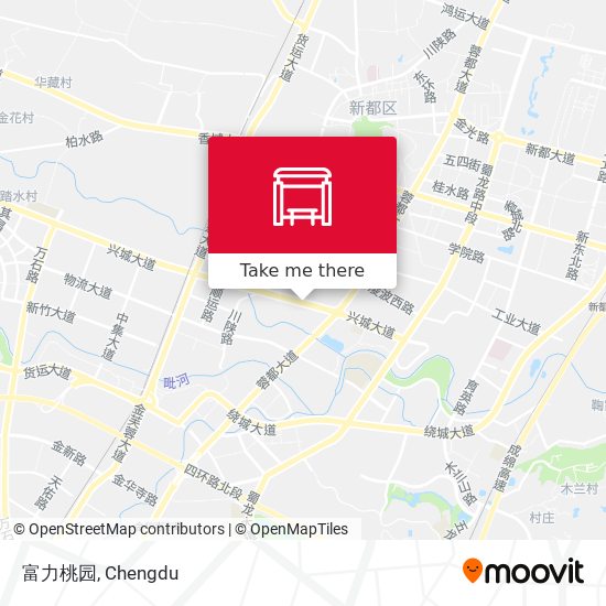 富力桃园 map