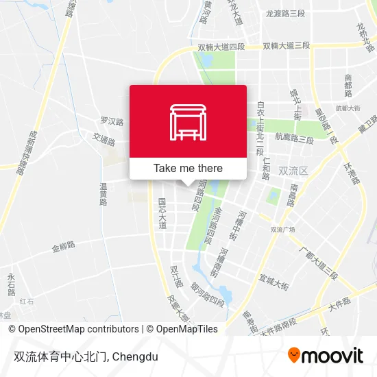 双流体育中心北门 map