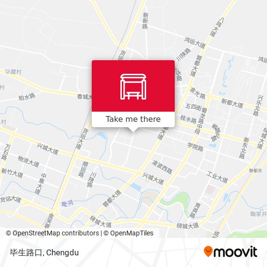 毕生路口 map